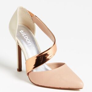 tildon Peach & Rose Gold 4” Stiletto Heels Size 9.5